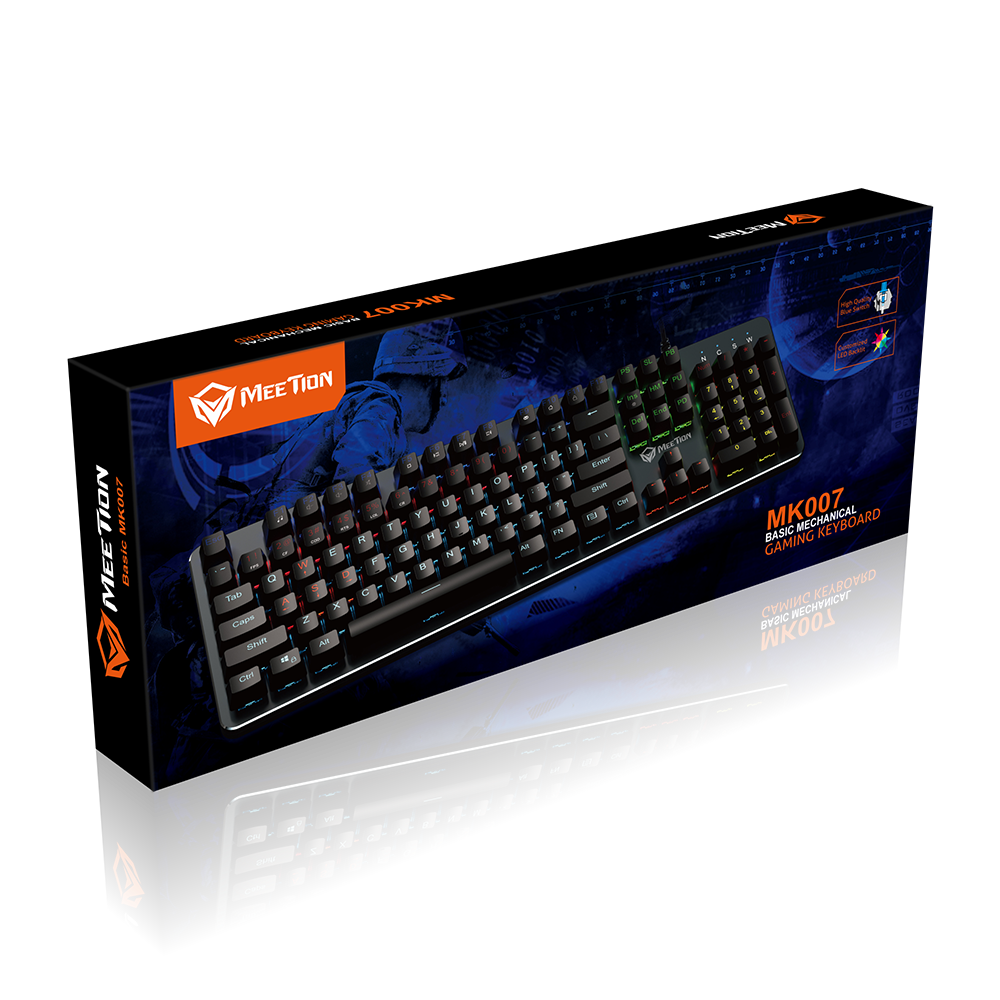 Meetion MT-MK007 RGB Mechanical Blue Switch Gaming Keyboard