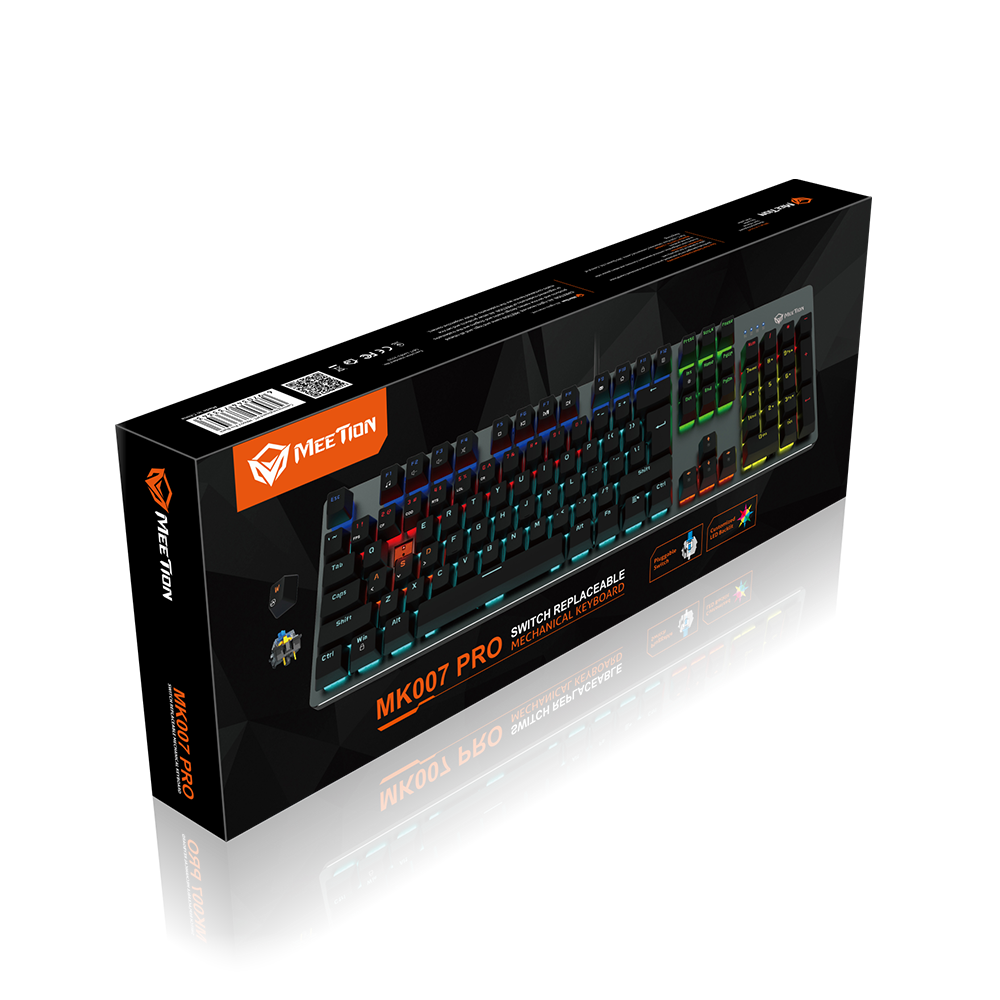 Meetion MT-MK007 RGB Mechanical Blue Switch Gaming Keyboard