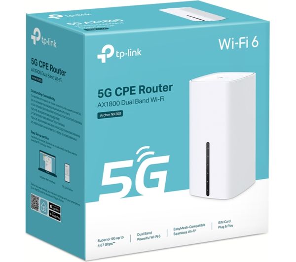 TP-LINK Archer NX200 WiFi 5G Router - AX 1800, Dual-band
